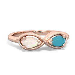 Opal Infinity 14K Rose Gold ring R5050