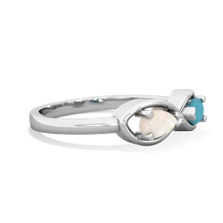 Opal Infinity 14K White Gold ring R5050