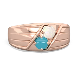 Opal Men's Streamline 14K Rose Gold ring R0460