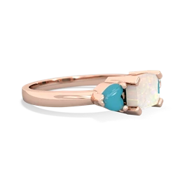 Opal Three Stone 14K Rose Gold ring R5235