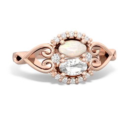 Opal Love Nest 14K Rose Gold ring R5860