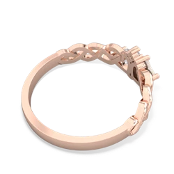 Opal Heart To Heart Braid 14K Rose Gold ring R5870