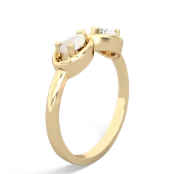 Opal Infinity 14K Yellow Gold ring R5050