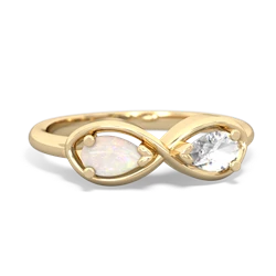 Opal Infinity 14K Yellow Gold ring R5050