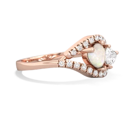 Opal Mother And Child 14K Rose Gold ring R3010