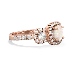 Opal Regal Halo 14K Rose Gold ring R5350