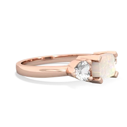 Opal Three Stone 14K Rose Gold ring R5235