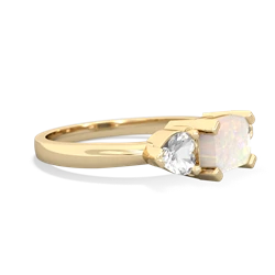 Opal Three Stone 14K Yellow Gold ring R5235