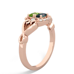 Peridot Love Nest 14K Rose Gold ring R5860