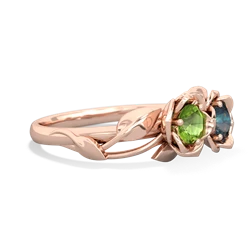 Peridot Rose Garden 14K Rose Gold ring R5510