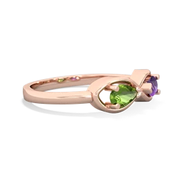 Peridot Infinity 14K Rose Gold ring R5050