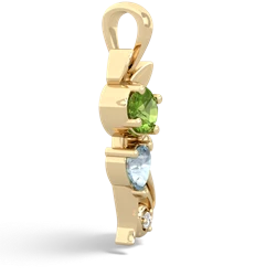 Peridot Kitten 14K Yellow Gold pendant P5780