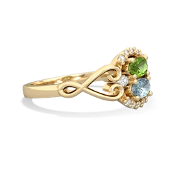 Peridot Love Nest 14K Yellow Gold ring R5860