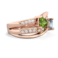 Peridot Bowtie 14K Rose Gold ring R2360