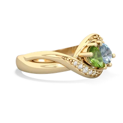 Peridot Summer Winds 14K Yellow Gold ring R5342