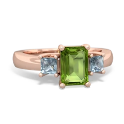 similar item - Three Stone Emerald-cut Trellis