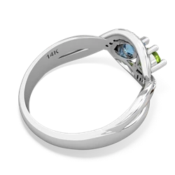 Peridot Summer Winds 14K White Gold ring R5342