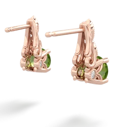 Peridot Antique Elegance 14K Rose Gold earrings E3100