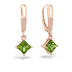 matching earrings - 6mm Princess Lever Back