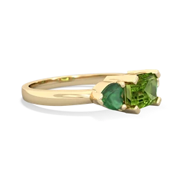 Peridot Three Stone 14K Yellow Gold ring R5235