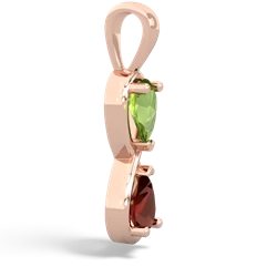 Peridot Infinity 14K Rose Gold pendant P5050