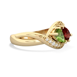 Peridot Summer Winds 14K Yellow Gold ring R5342