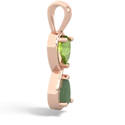 Peridot Infinity 14K Rose Gold pendant P5050