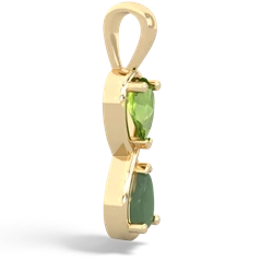 Peridot Infinity 14K Yellow Gold pendant P5050