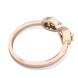 Peridot Infinity 14K Rose Gold ring R5050