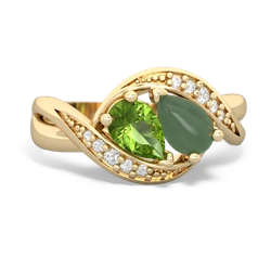 Peridot Summer Winds 14K Yellow Gold ring R5342