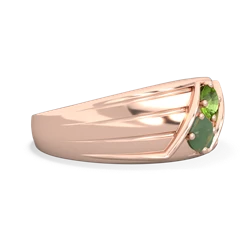 Peridot Men's Streamline 14K Rose Gold ring R0460