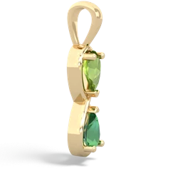 Peridot Infinity 14K Yellow Gold pendant P5050