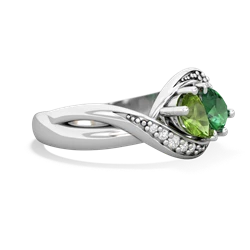 Peridot Summer Winds 14K White Gold ring R5342