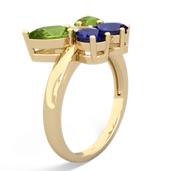 Peridot Butterfly 14K Yellow Gold ring R2215