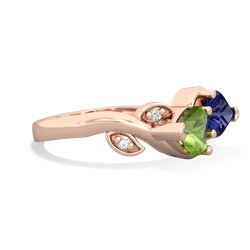 Peridot Floral Elegance 14K Rose Gold ring R5790