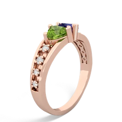 Peridot Heart To Heart 14K Rose Gold ring R3342