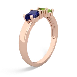 Peridot Pear Bowtie 14K Rose Gold ring R0865