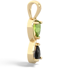 Peridot Infinity 14K Yellow Gold pendant P5050