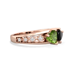 Peridot Heart To Heart 14K Rose Gold ring R3342