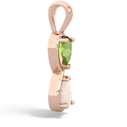 Peridot Infinity 14K Rose Gold pendant P5050