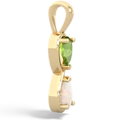 Peridot Infinity 14K Yellow Gold pendant P5050