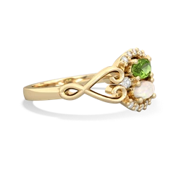 Peridot Love Nest 14K Yellow Gold ring R5860