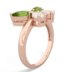 Peridot Butterfly 14K Rose Gold ring R2215