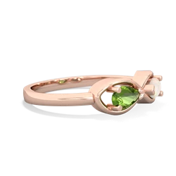 Peridot Infinity 14K Rose Gold ring R5050