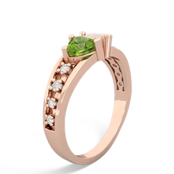 Peridot Heart To Heart 14K Rose Gold ring R3342