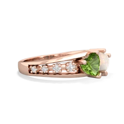 Peridot Heart To Heart 14K Rose Gold ring R3342