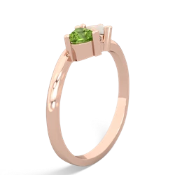 Peridot Sweethearts 14K Rose Gold ring R5260