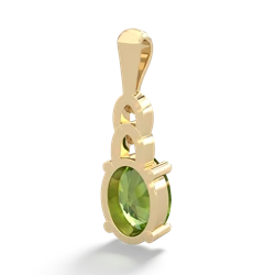 Peridot Links 14K Yellow Gold pendant P4032