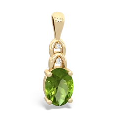 Peridot Links 14K Yellow Gold pendant P4032