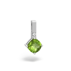 Peridot Simply Elegant 14K White Gold pendant P2489